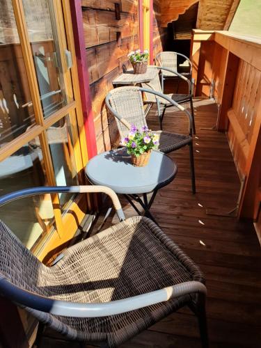 Un lugar para sentarse en Ferienwohnung Langeck