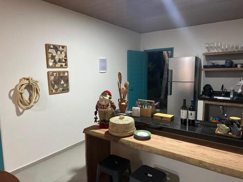 Kuchyň nebo kuchyňský kout v ubytování Maison Plage Atins