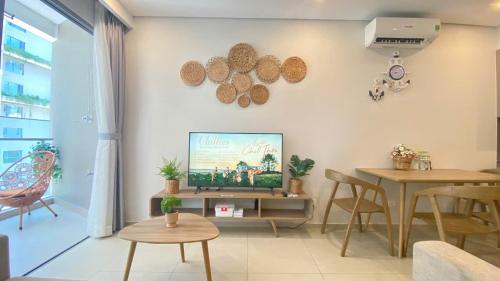 TV a/nebo společenská místnost v ubytování The Sóng Apartment Luxury Vung Tau - Căn Hộ Biển Sang Trọng, Full Tiện Ích