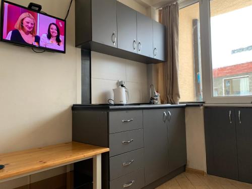 Kuchyň nebo kuchyňský kout v ubytování Ski Lift Apartment