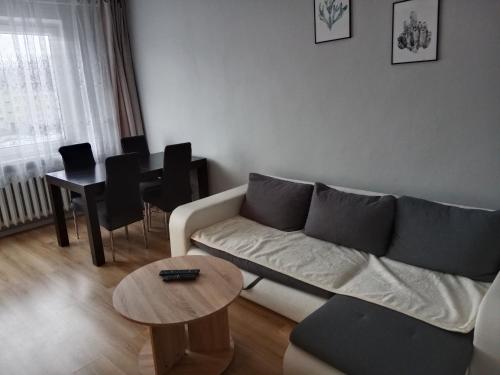 Posezení v ubytování Duży apartament z widokiem na góry - 3 pokoje