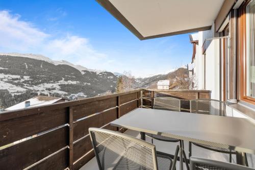Ein allgemeiner Bergblick oder ein Berglick von der Ferienwohnung aus