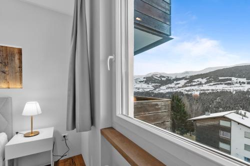 Ein allgemeiner Bergblick oder ein Berglick von der Ferienwohnung aus