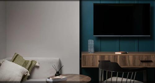 Z Hotel Sfaxにあるテレビまたはエンターテインメントセンター
