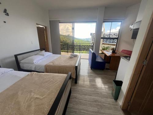 Postel nebo postele na pokoji v ubytování Curazao Natural Living