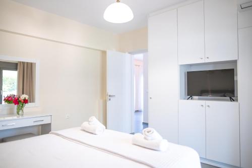 Postel nebo postele na pokoji v ubytování Luxurious House Jaubelli