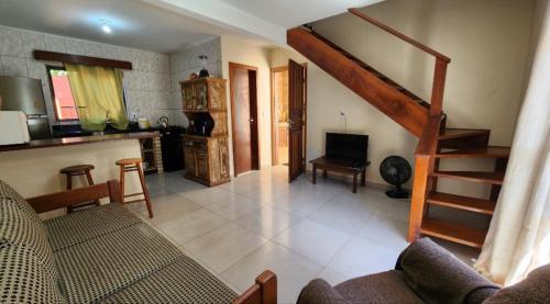 Dapur atau dapur kecil di Partiu Praia SC piscinas privativas, ar condicionado, internet, próximo ao mar e centrinho três minutos a pé
