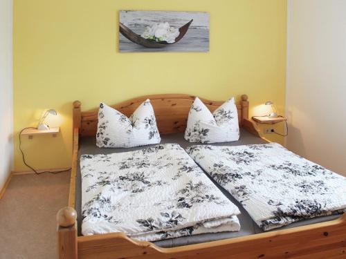 Postel nebo postele na pokoji v ubytování Struppen Nature Loft