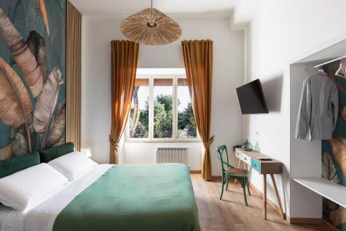 Postel nebo postele na pokoji v ubytování B&B Vitruvio Suites