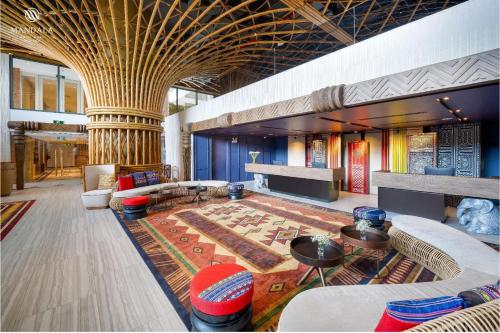 Χώρος καθιστικού στο Apec Mandala Hotel-Spa Whyndham Tuy Hòa