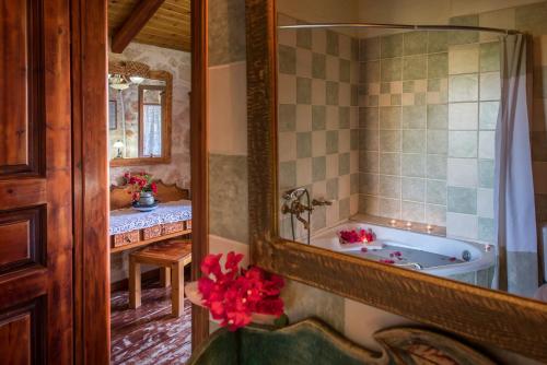 A bathroom at Ktima Kourou