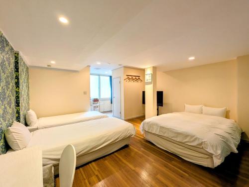 Katil atau katil-katil dalam bilik di Kanazawa Station Hotel