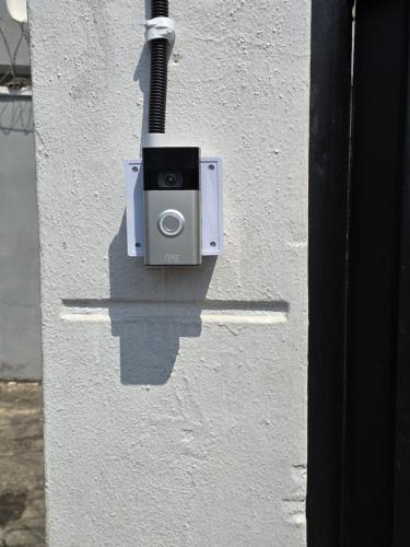 a speaker on the side of a wall at Crasto Suites in Ikeja