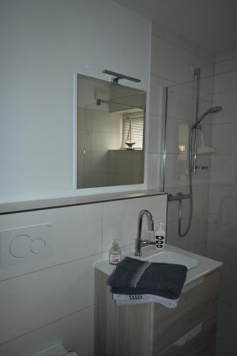 Koupelna v ubytování Schönes Appartement in ruhiger Lage