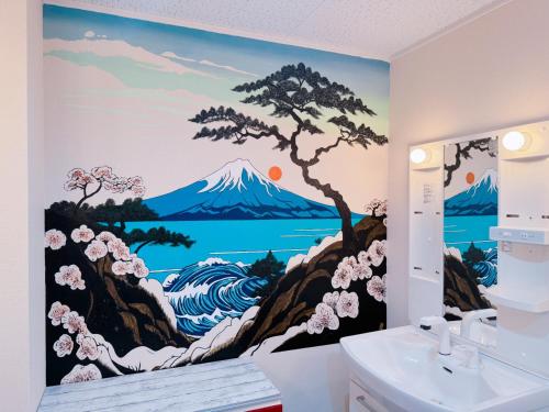 Koupelna v ubytování ONE HOSTEL Himeji ワンホステル姫路