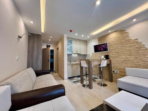 Η κουζίνα ή μικρή κουζίνα στο Vila Kopaonik Apartmani Milenkovic