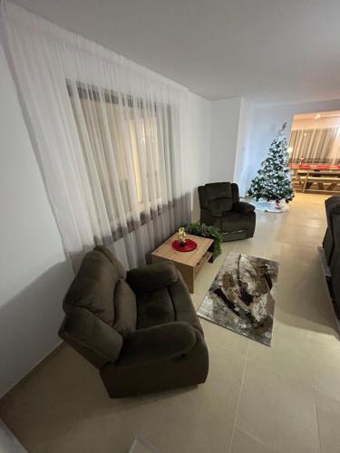 Χώρος καθιστικού στο Eden Chalet