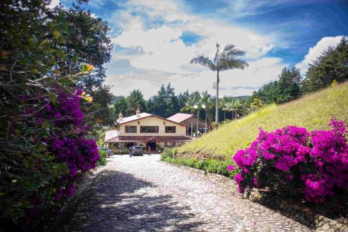 Ein Garten an der Unterkunft Autenthico Sajonia Hotel Aeropuerto