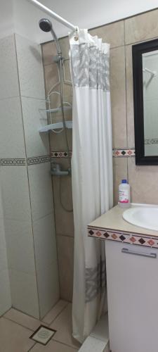 Koupelna v ubytování Guesthouse Playa Chinchorro