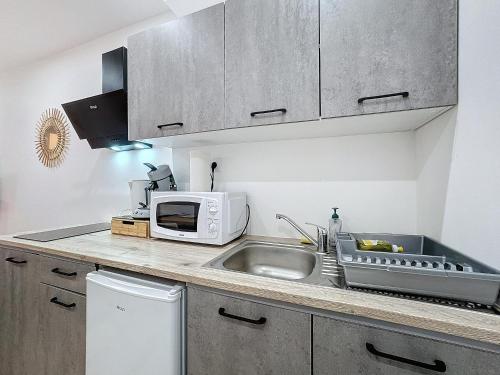 Dapur atau dapur kecil di Studio 36 nationale N2