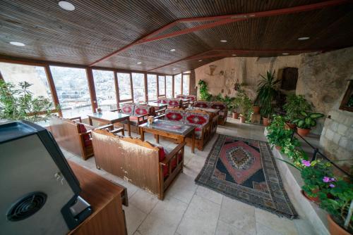 Posezení v ubytování Zeus Cave Suites