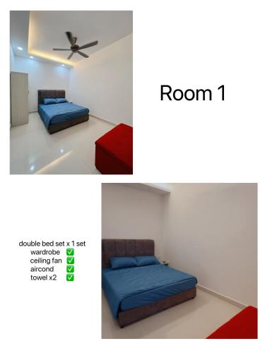 Postel nebo postele na pokoji v ubytování Iskandar Puteri Nusa Idaman - Jc Homestay