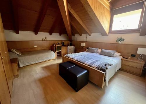 Postel nebo postele na pokoji v ubytování Stanza Roma