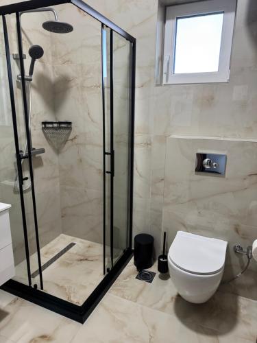 Koupelna v ubytování Mecks apartmani