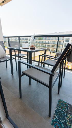 Μπαλκόνι ή βεράντα στο Apartament ODNOWA M29 basen i jacuzzi