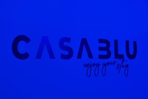 a blue background with the words casula after your glory at CASABLU Apparte - Terrasse avec vue Sunset in Nabeul