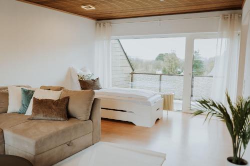 Posezení v ubytování Moderne Wohnung in Siershahn - Westerwald