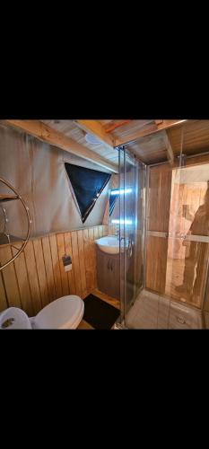 Koupelna v ubytování Glamping come rest olimpo