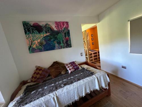 Postel nebo postele na pokoji v ubytování CasaBosque-Rucalemu, Torobayo