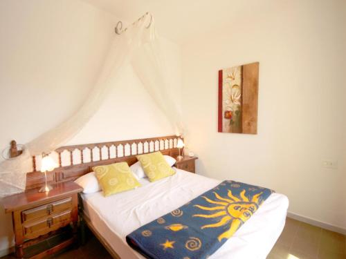 Apartment Montañar tesisinde bir odada yatak veya yataklar