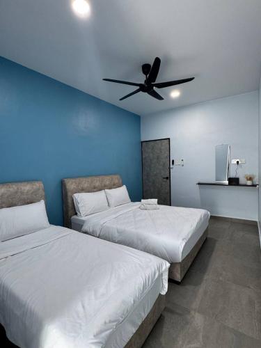 Postel nebo postele na pokoji v ubytování Heart of Home Guesthouse 心之家