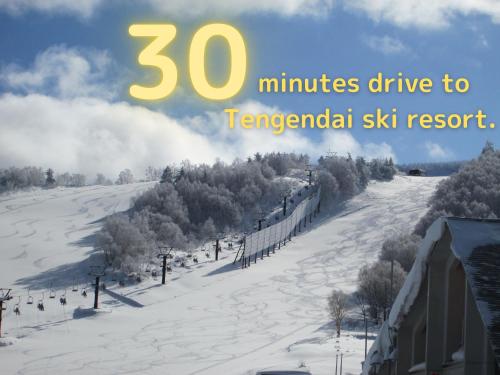 a picture of a ski resort in the snow at Onogawa Onsen Kajikaso in Yonezawa