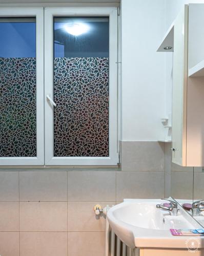 Ένα μπάνιο στο Casa Flora