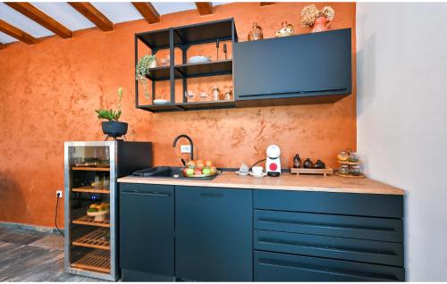Dapur atau dapur kecil di Cozy Home In Kapela With Sauna