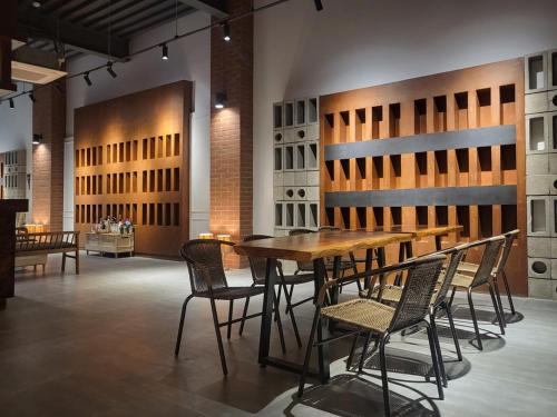 Εστιατόριο ή άλλο μέρος για φαγητό στο Yeosu Staythedelight Hotel