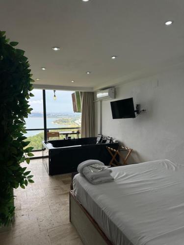 Katil atau katil-katil dalam bilik di Sapanca Paradise Hotel