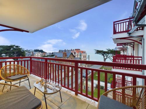 Vue sur mer et plage, appartement pour 4