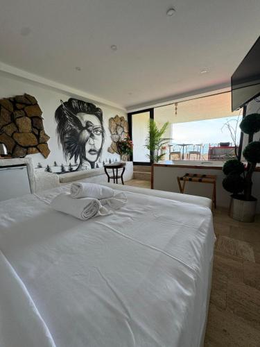 Katil atau katil-katil dalam bilik di Sapanca Paradise Hotel