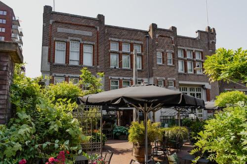 Κήπος έξω από το Hotel De Hallen
