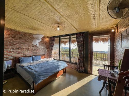 Un ou plusieurs lits dans un hébergement de l'établissement PuBin Paradise Ecolodge