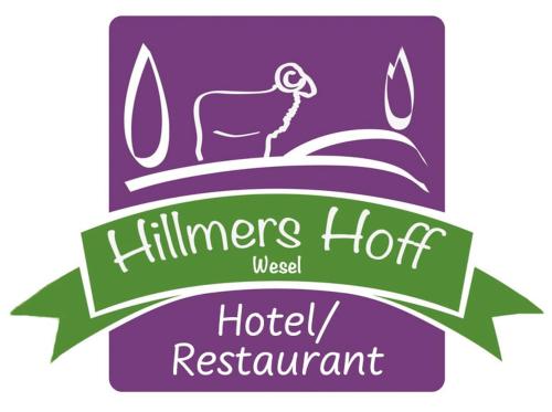 a logo for a hilmerers hot hotel restaurant at Hillmers Hoff PensionRestaurant in Undeloh