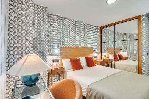 Posteľ alebo postele v izbe v ubytovaní Luxury Apartment Alcazaba by Nagoa Homes