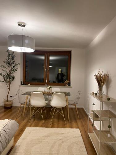 Гостиная зона в Stylisches Apartment mit Dachterrasse und Whirlpool