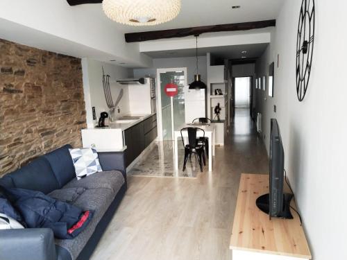 Χώρος καθιστικού στο Apartamento Nova