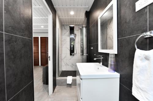 Koupelna v ubytování Aloe B&B