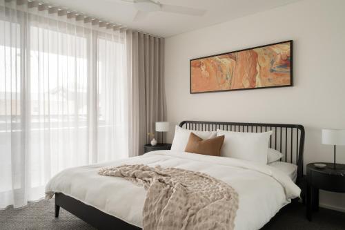 Ένα ή περισσότερα κρεβάτια σε δωμάτιο στο Olive Suite - Dunsborough Centre